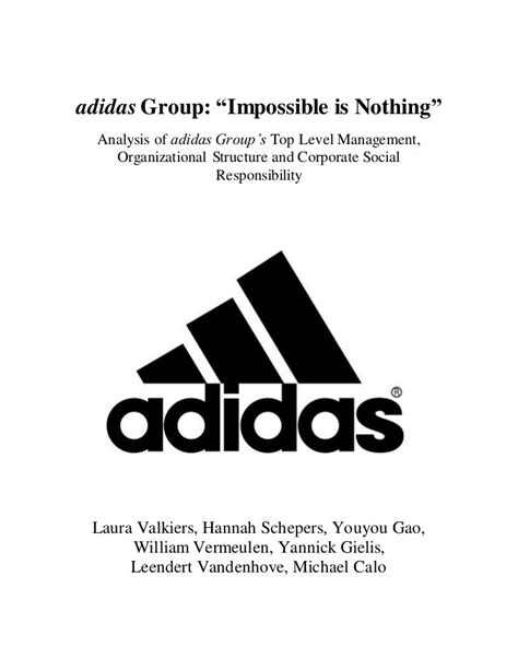 Adidas performance management team